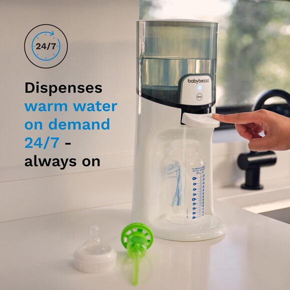 NEW Baby Brezza Instant Baby Bottle Warmer Dispenses 24/7, 3 Temperatures, White - Picture 7 of 8